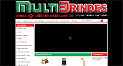 Desktop Screenshot of multibrindesbh.com.br